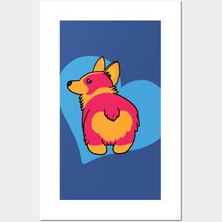 corgi butt Posters and Art